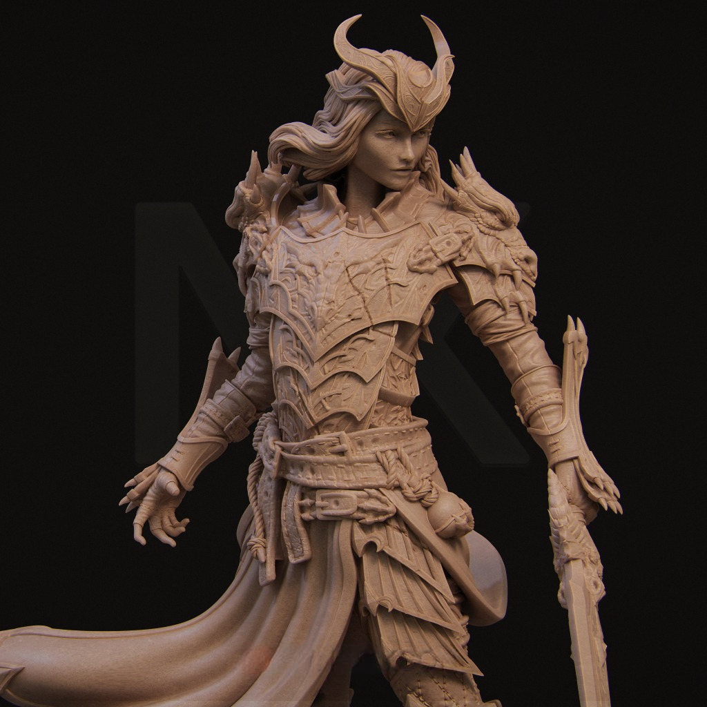 0957 Aleehra Warrior (2172) - STL 3D Print Files