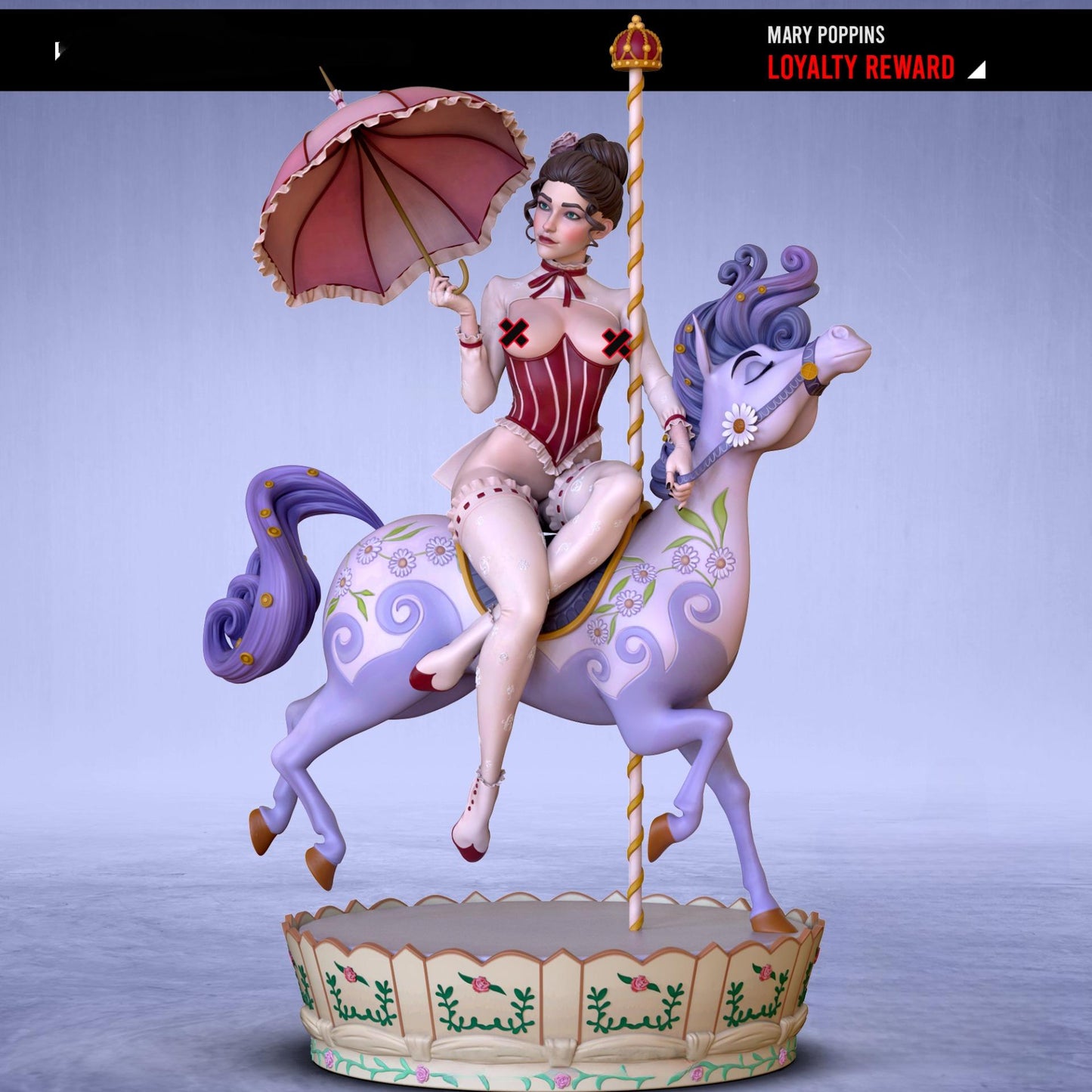 0667 Mary Poppins NSFW (2195) - STL 3D Print Files