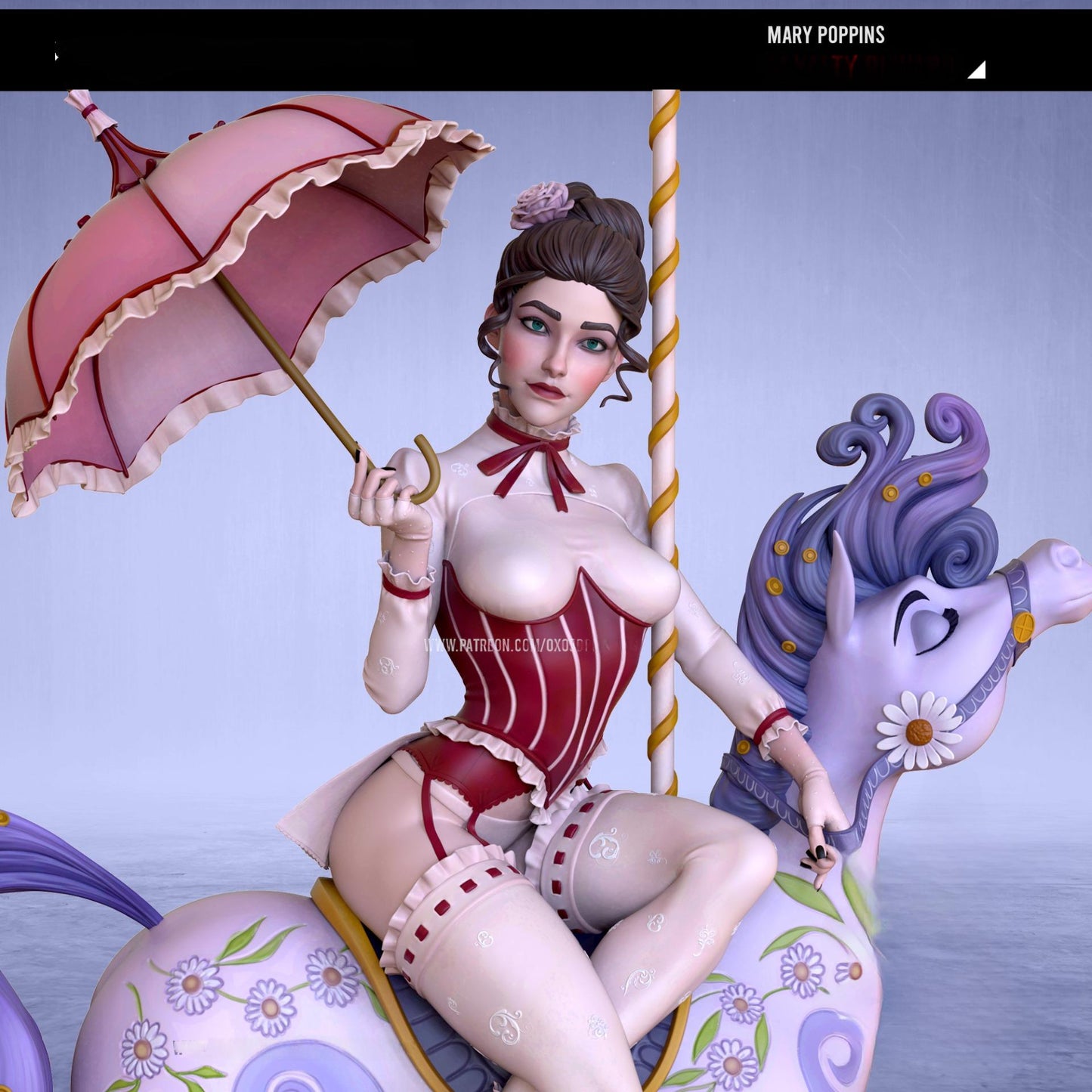 0667 Mary Poppins NSFW (2195) - STL 3D Print Files