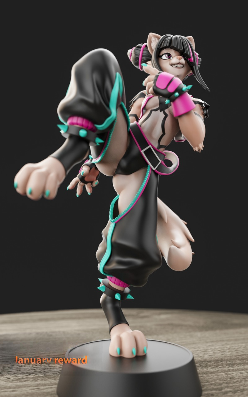 0540 Juri Han NSFW - Street Fighter (3028) - STL 3D Print Files