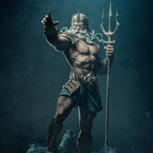 0676 Poseidon - King of the Sea (2422) - STL 3D Print Files
