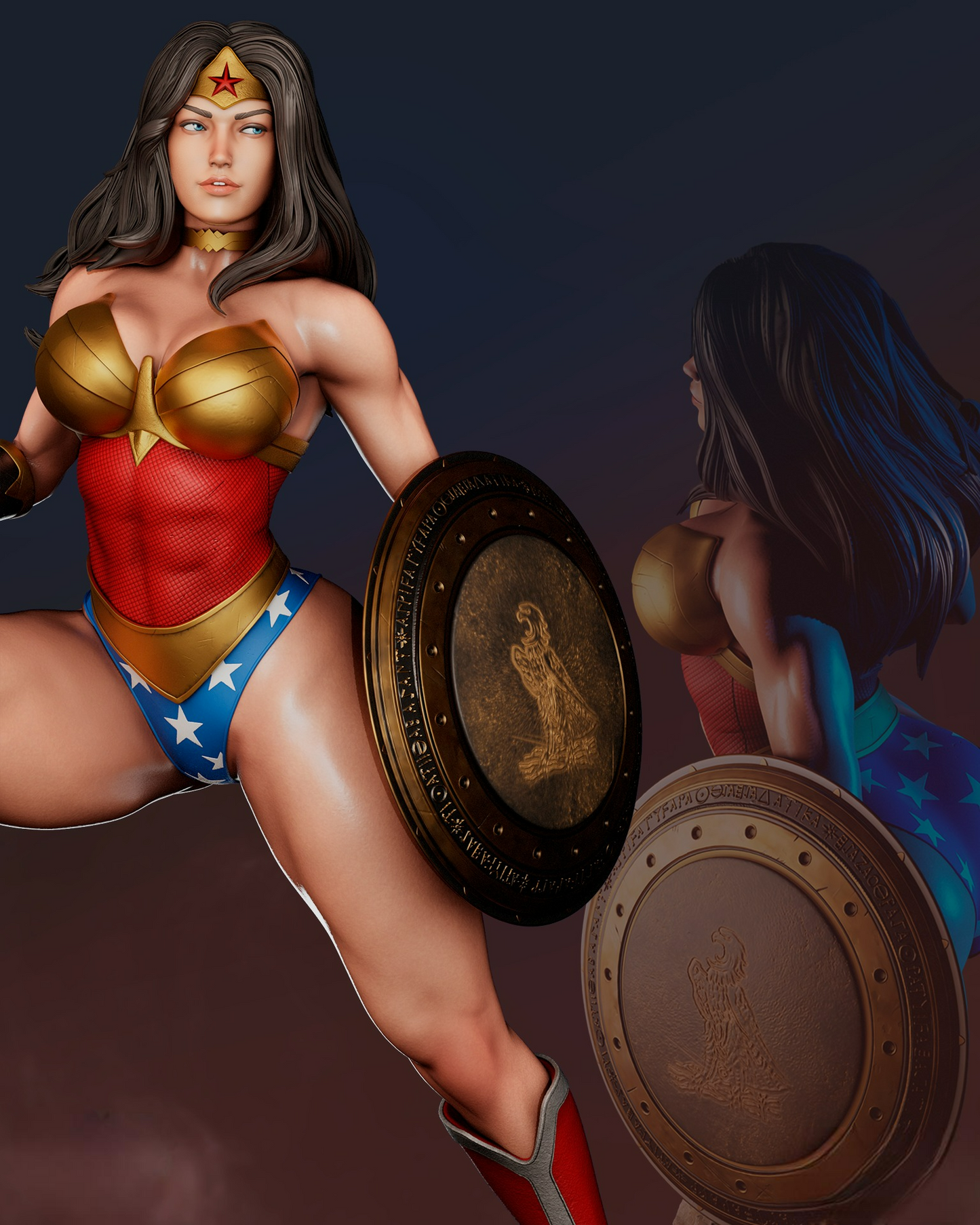 0937 Wonder Woman NSFW - DC Comics (2526) - STL 3D Print Files
