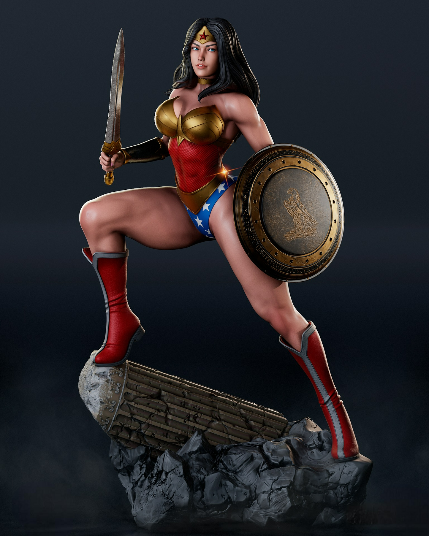 0937 Wonder Woman NSFW - DC Comics (2526) - STL 3D Print Files