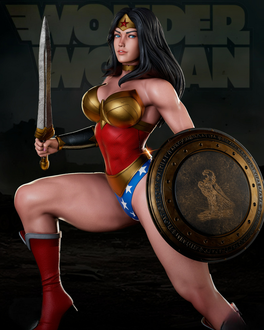 0937 Wonder Woman NSFW - DC Comics (2526) - STL 3D Print Files