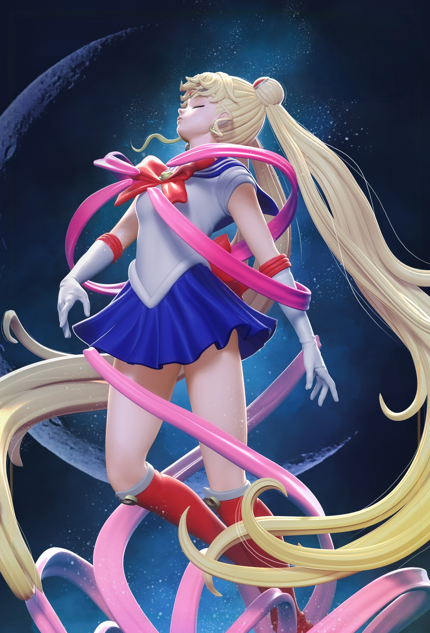 0790 Sailor Moon - Usagi Tsukino (2693) - STL 3D Print Files