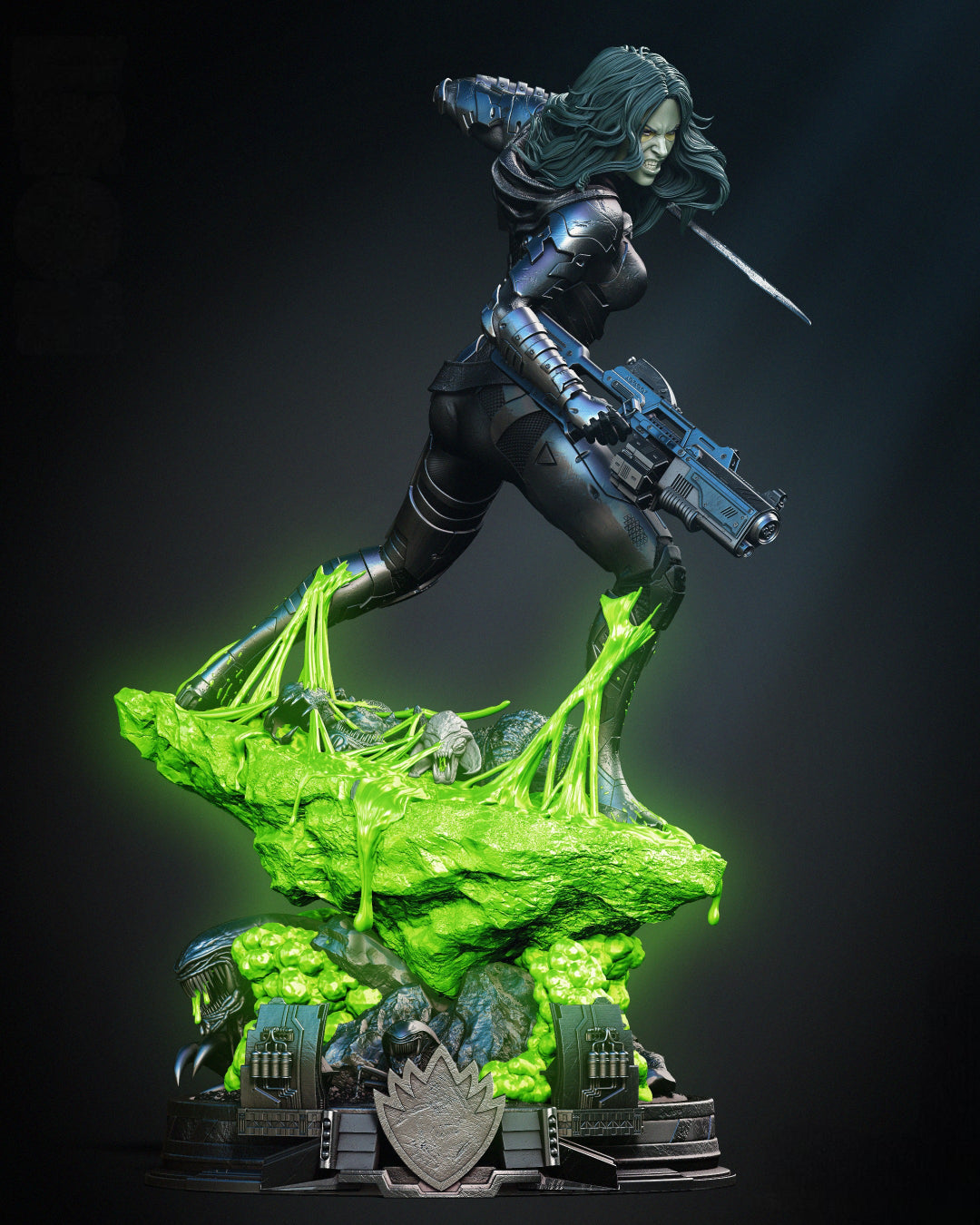 0942 Gamora Comics - Guardians of the Galaxy(2727) - STL 3D Print Files