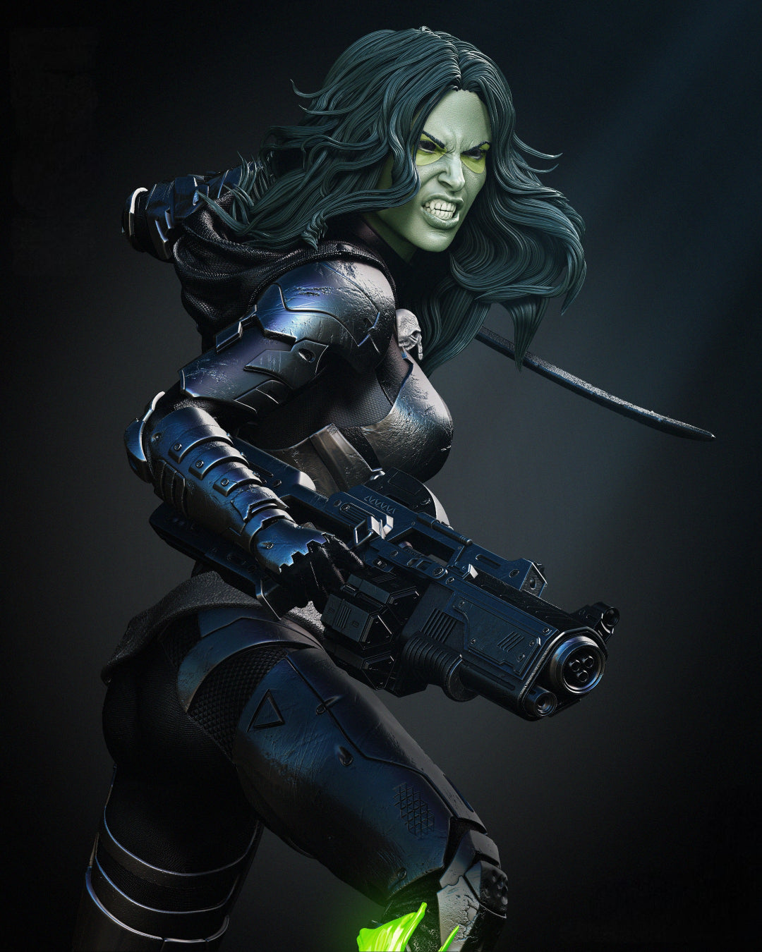 0942 Gamora Comics - Guardians of the Galaxy(2727) - STL 3D Print Files