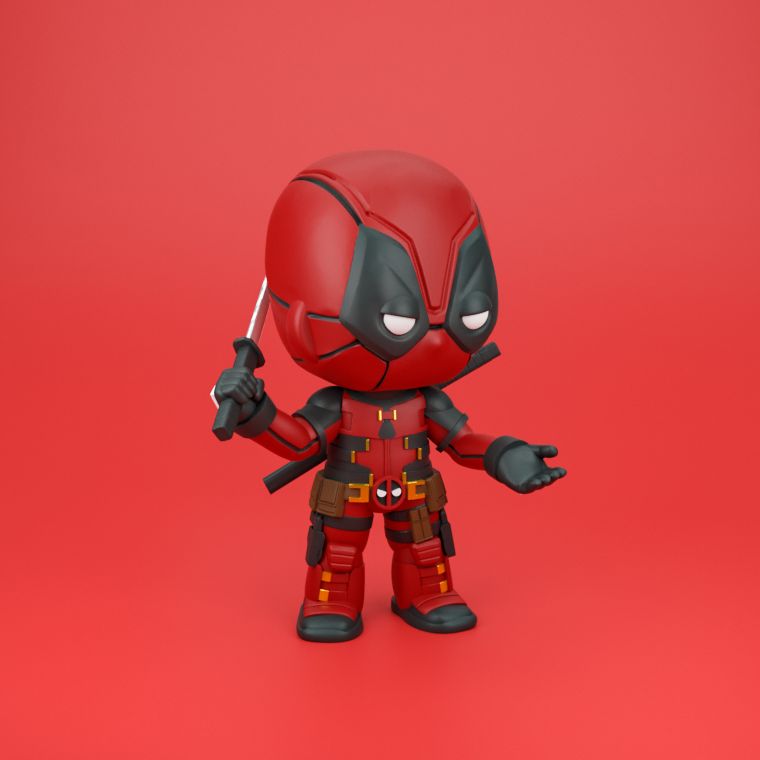 0143 Deadpool - STL 3D Print Files