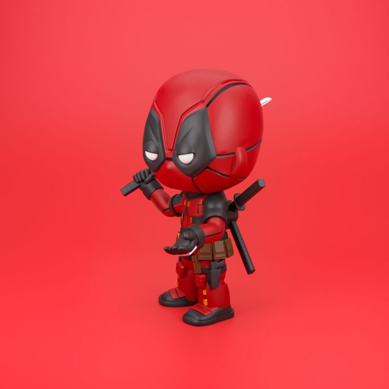 0143 Deadpool - STL 3D Print Files