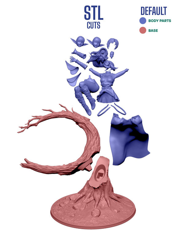1755 Deedlit the Wind-Caller - STL 3D Print Files