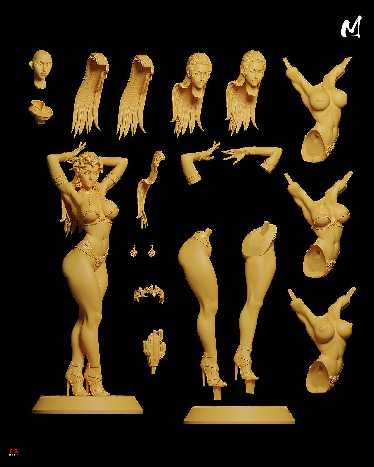 1625 Dejah Thoris_Edgar Rice Burroughs' Barsoom NSFW - STL 3D Print Files