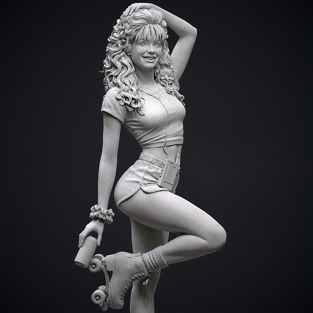 2187 80's Roller Girl NSFW - STL 3D Print Files