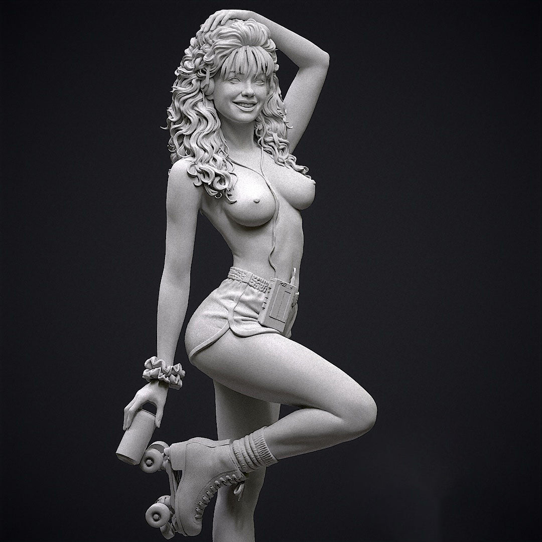 2187 80's Roller Girl NSFW - STL 3D Print Files