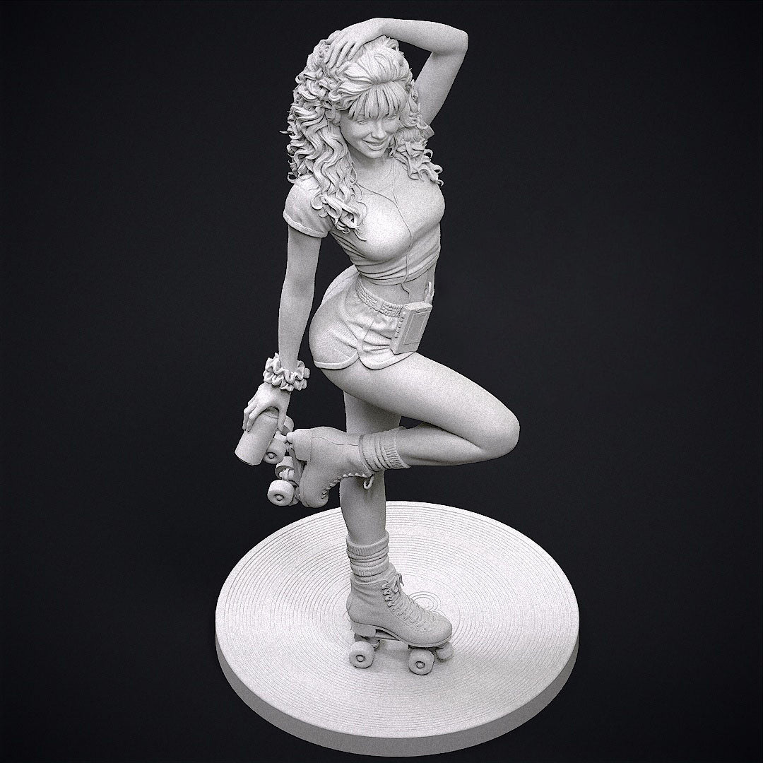 2187 80's Roller Girl NSFW - STL 3D Print Files