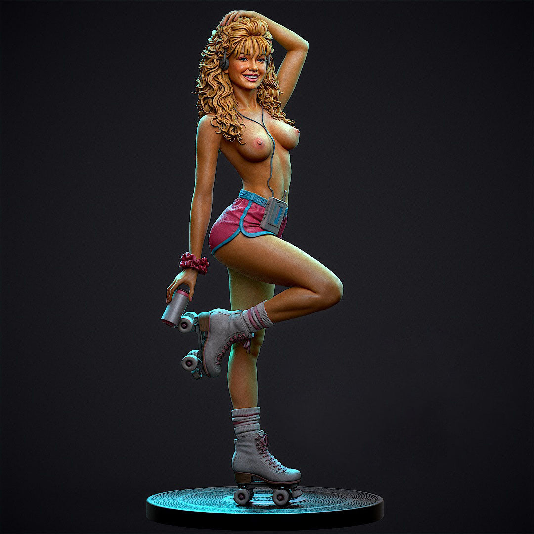 2187 80's Roller Girl NSFW - STL 3D Print Files