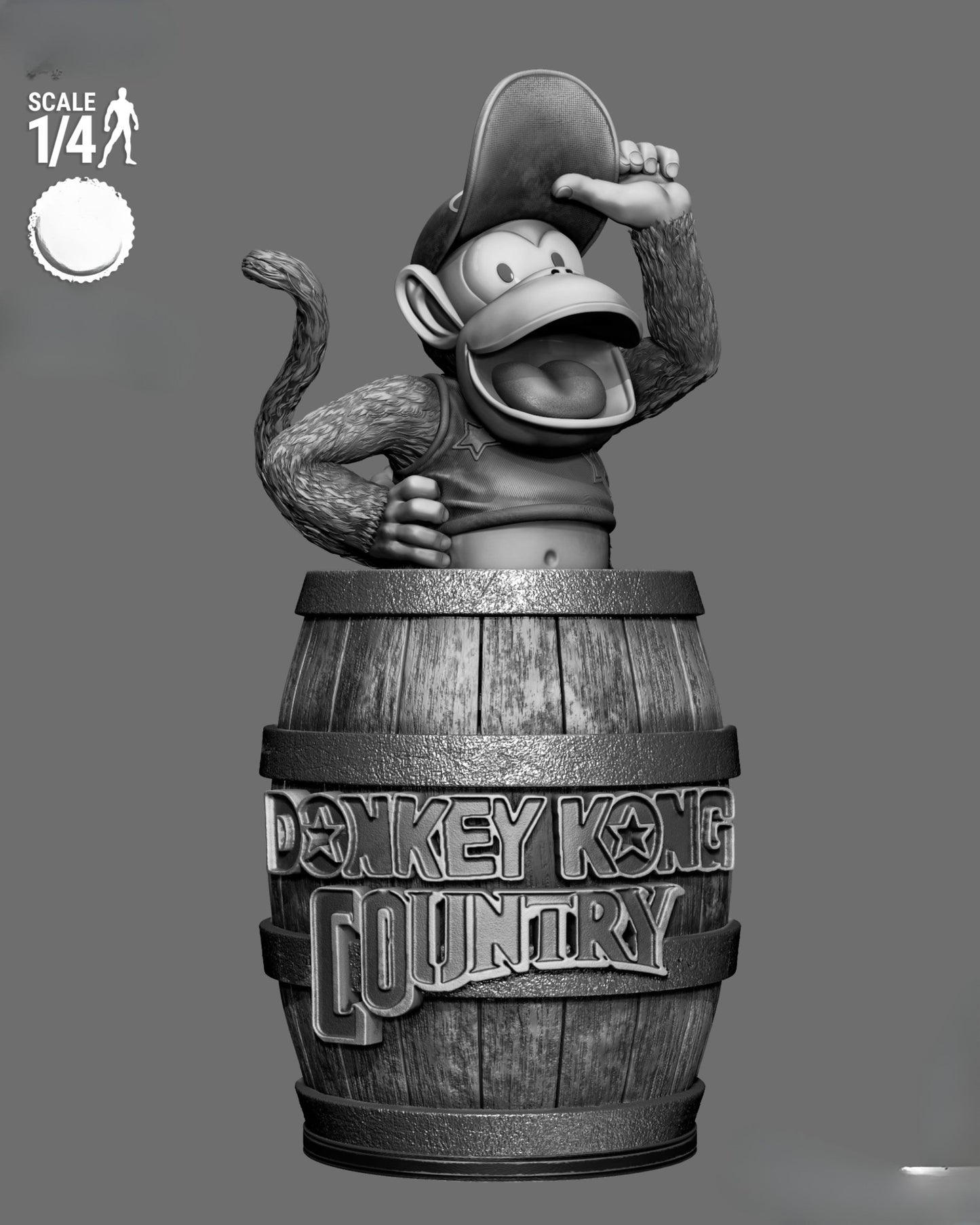 0266 Diddy_Kong - STL 3D Print Files
