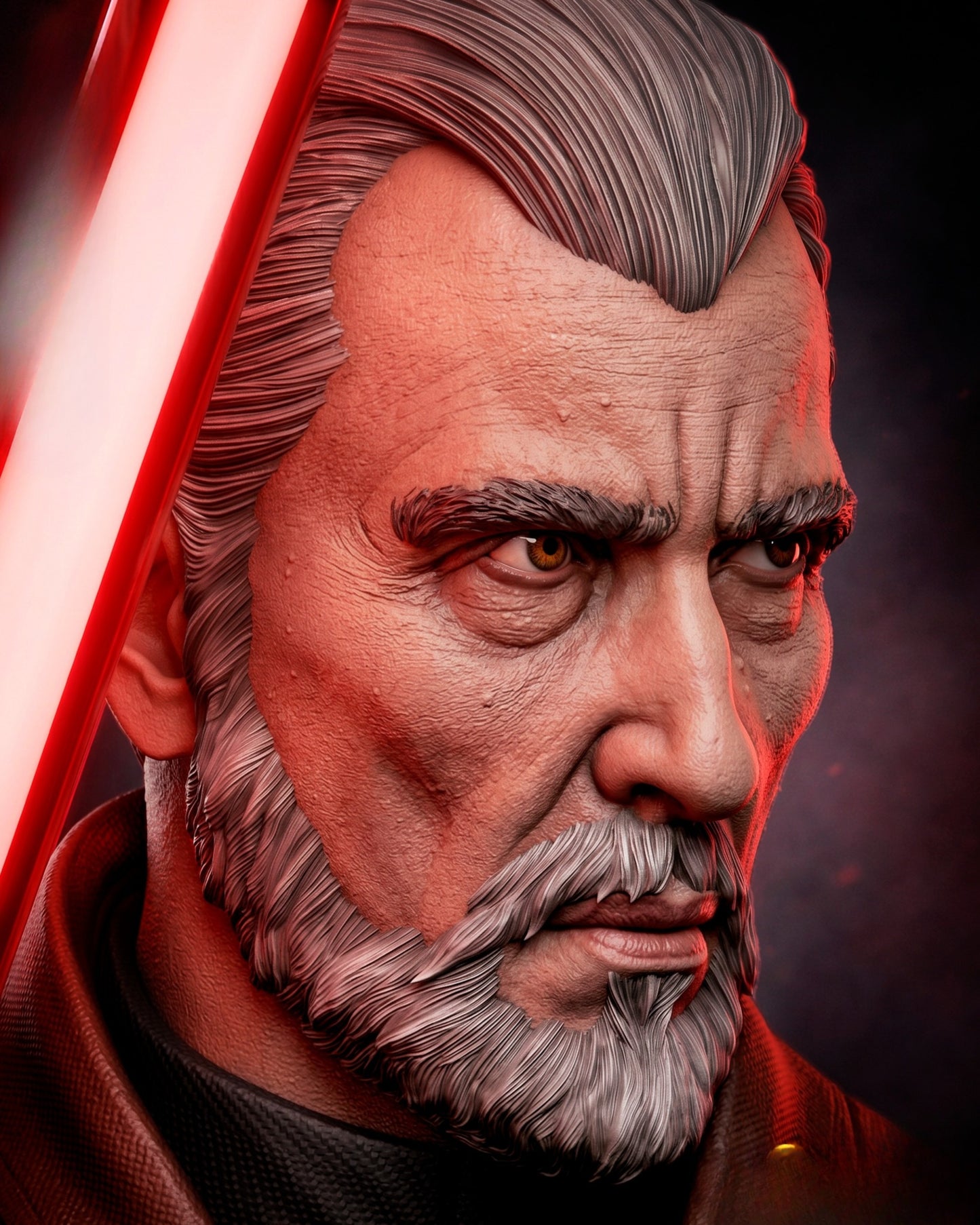 1174 Count Dooku_Star Wars - STL 3D Print Files