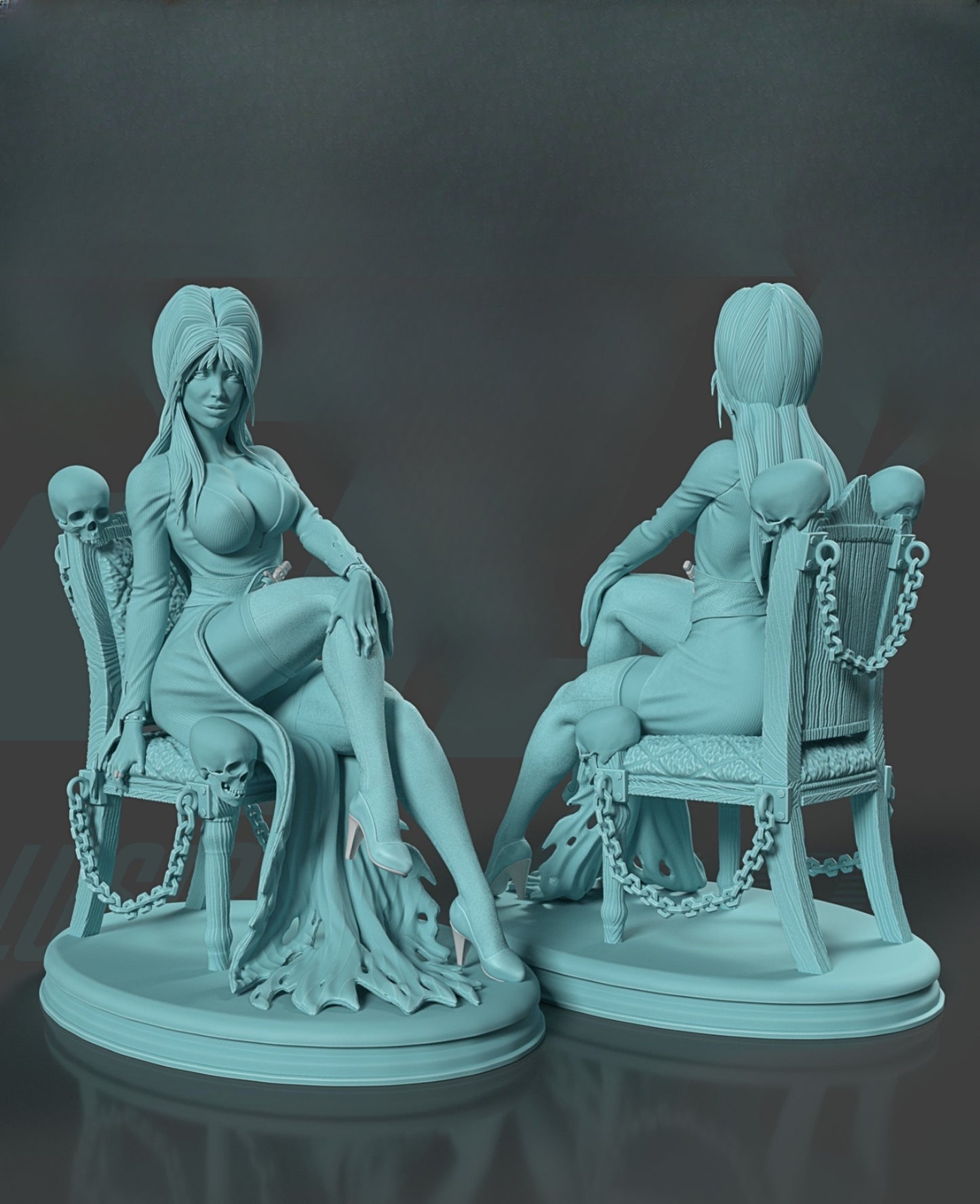 0820 Elvira_Mistress of the Dark - STL 3D Print Files