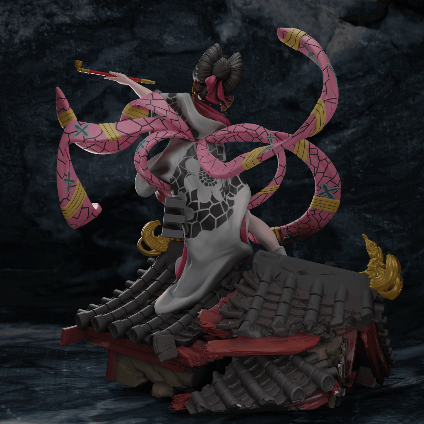 0161 Daki Kimono - Kimetsu no Yaiba (1612) - STL 3D Print Files