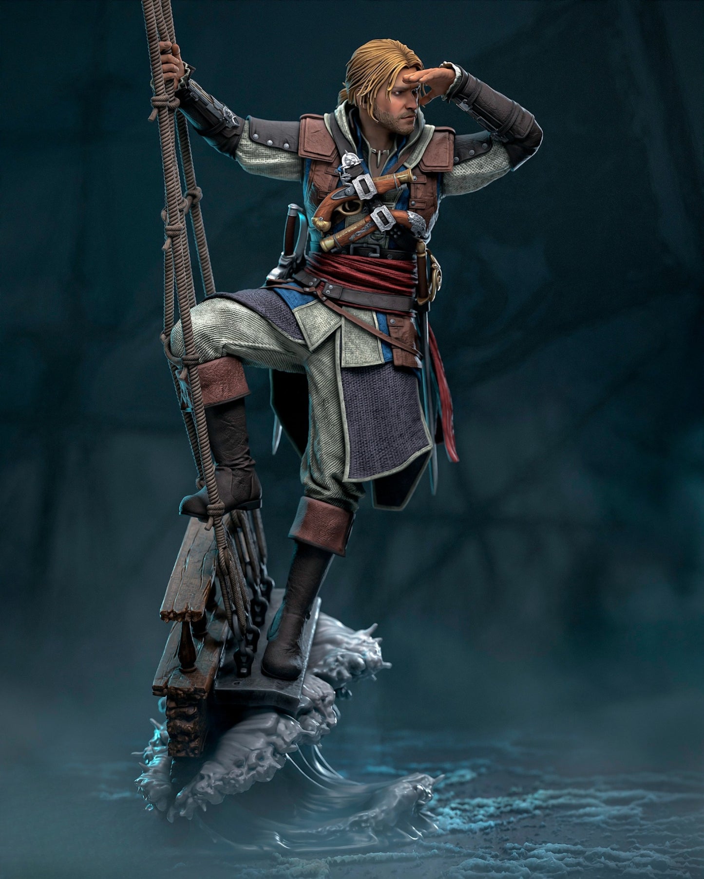 1580 Edward Kenway_Assassin's Creed - STL 3D Print Files