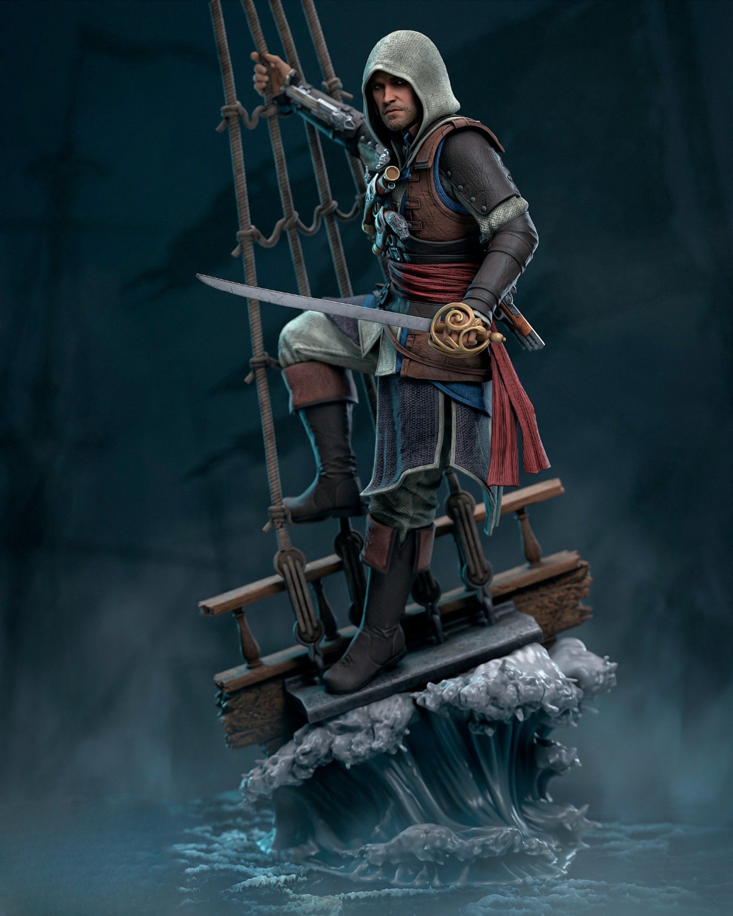 1580 Edward Kenway_Assassin's Creed - STL 3D Print Files