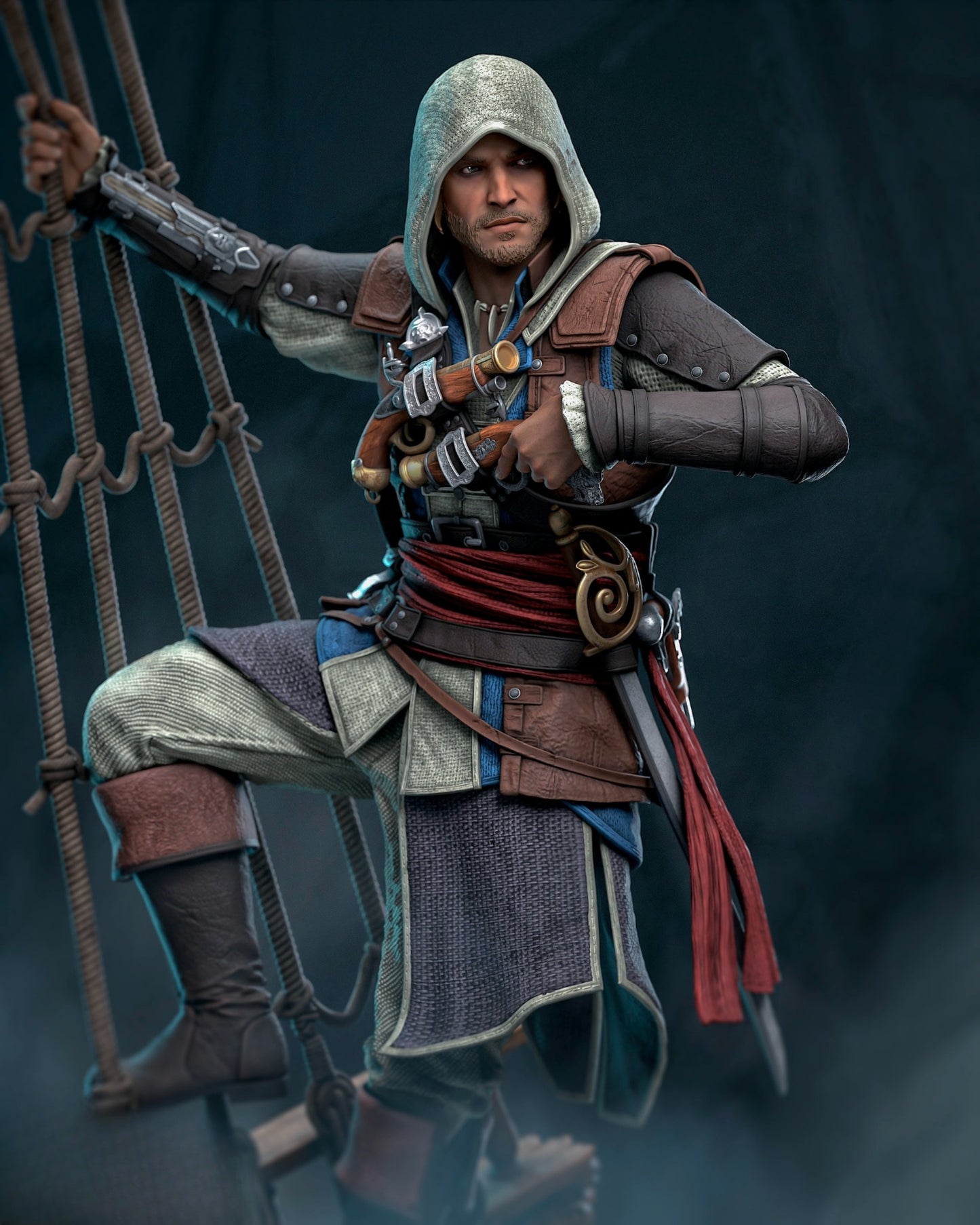 1580 Edward Kenway_Assassin's Creed - STL 3D Print Files