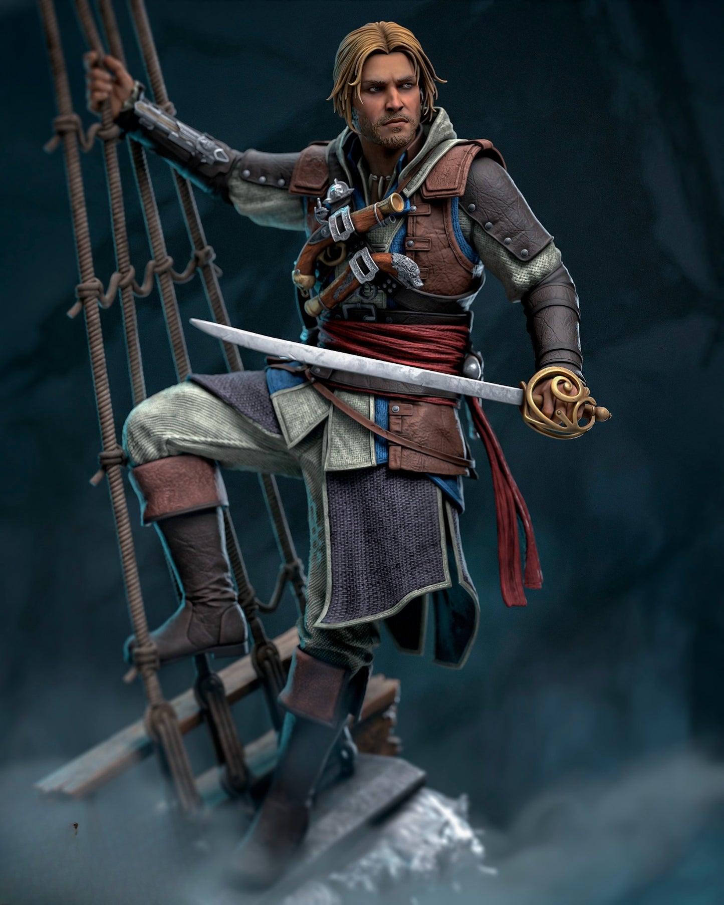 1580 Edward Kenway_Assassin's Creed - STL 3D Print Files