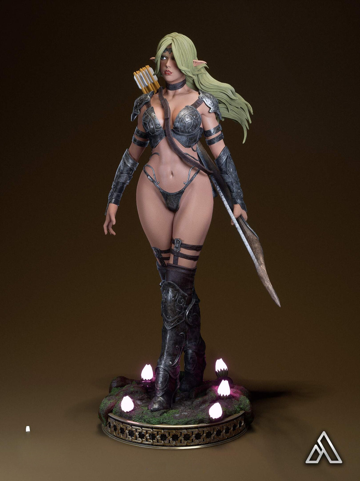 1858 Elaria Shadowleaf_The Elf Archer NSFW - STL 3D Print Files