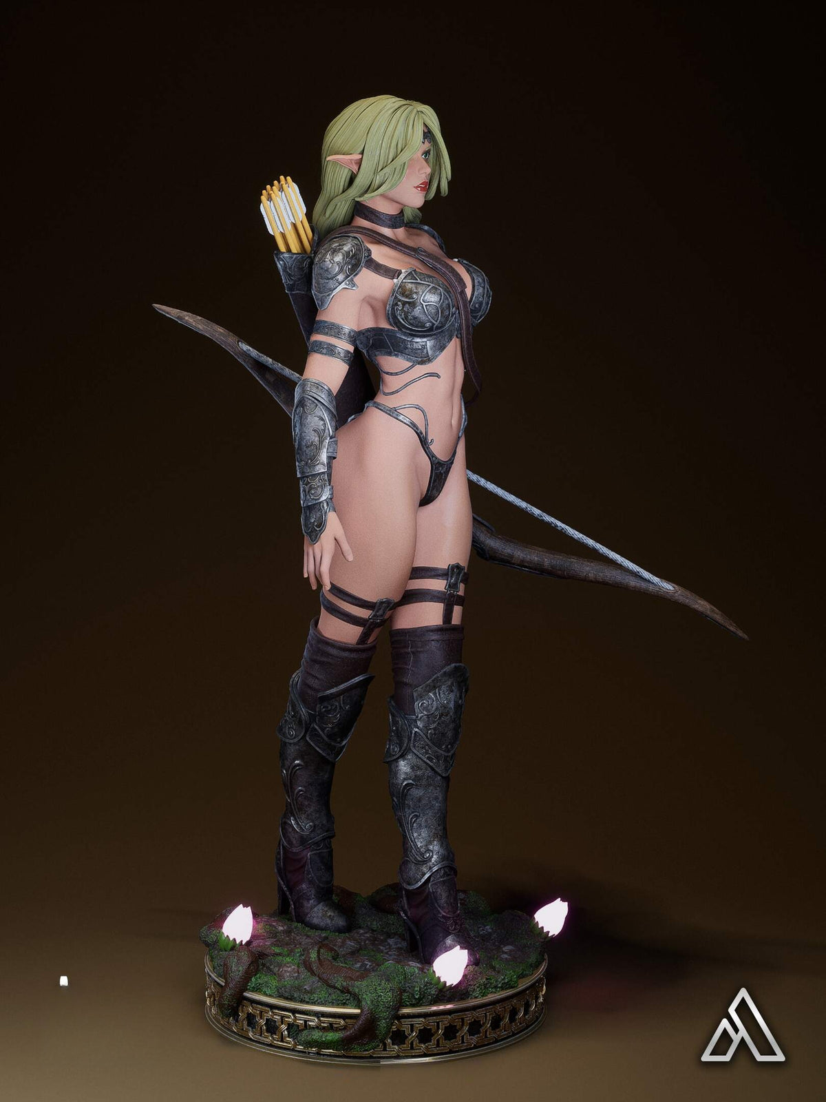 1858 Elaria Shadowleaf_The Elf Archer NSFW - STL 3D Print Files
