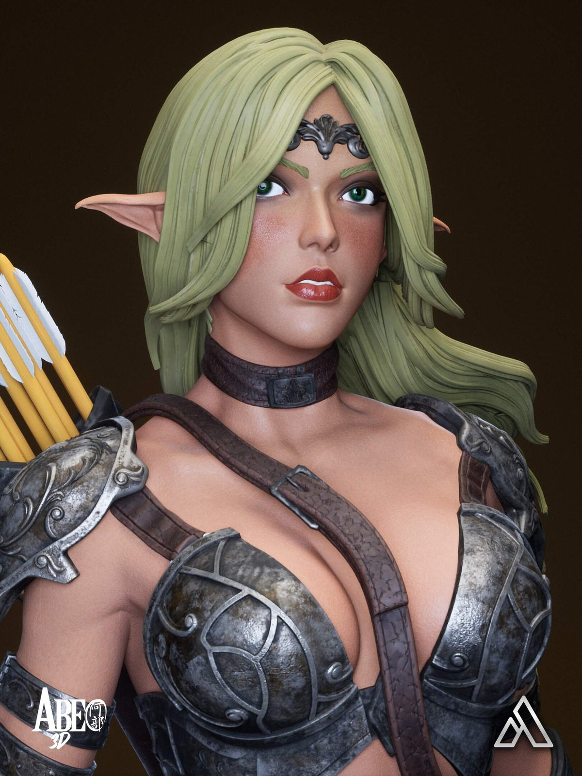 1858 Elaria Shadowleaf_The Elf Archer NSFW - STL 3D Print Files