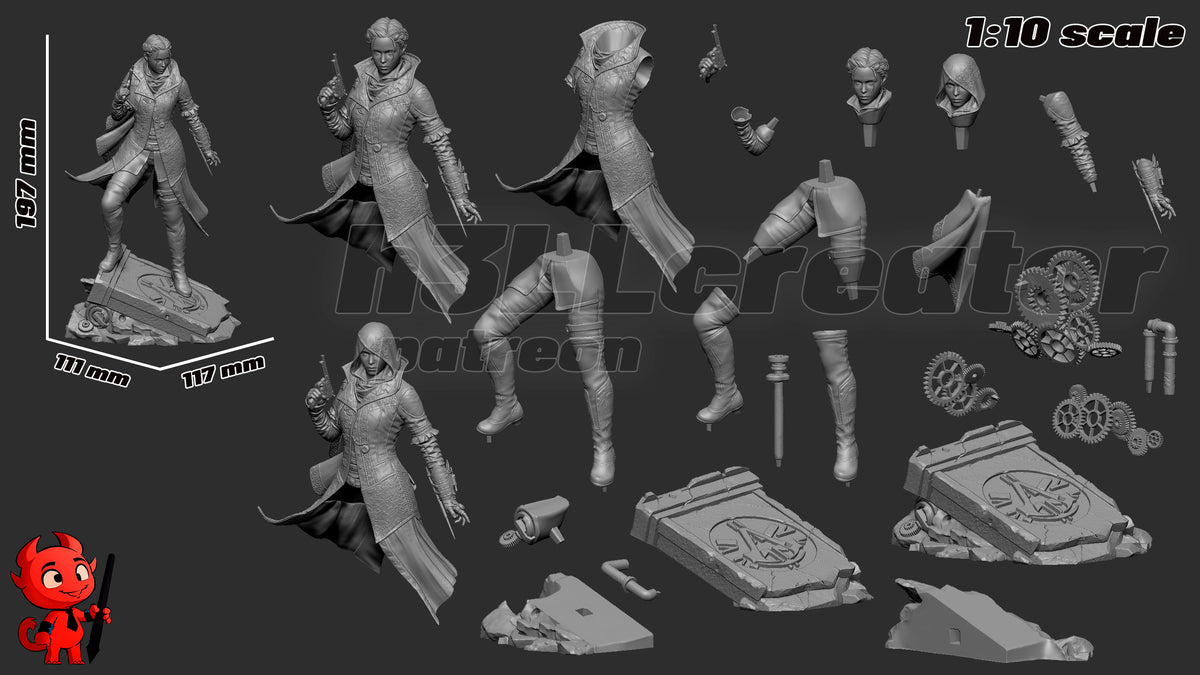 2088 Evie Frye_Assassin's Creed Syndicate - STL 3D Print Files
