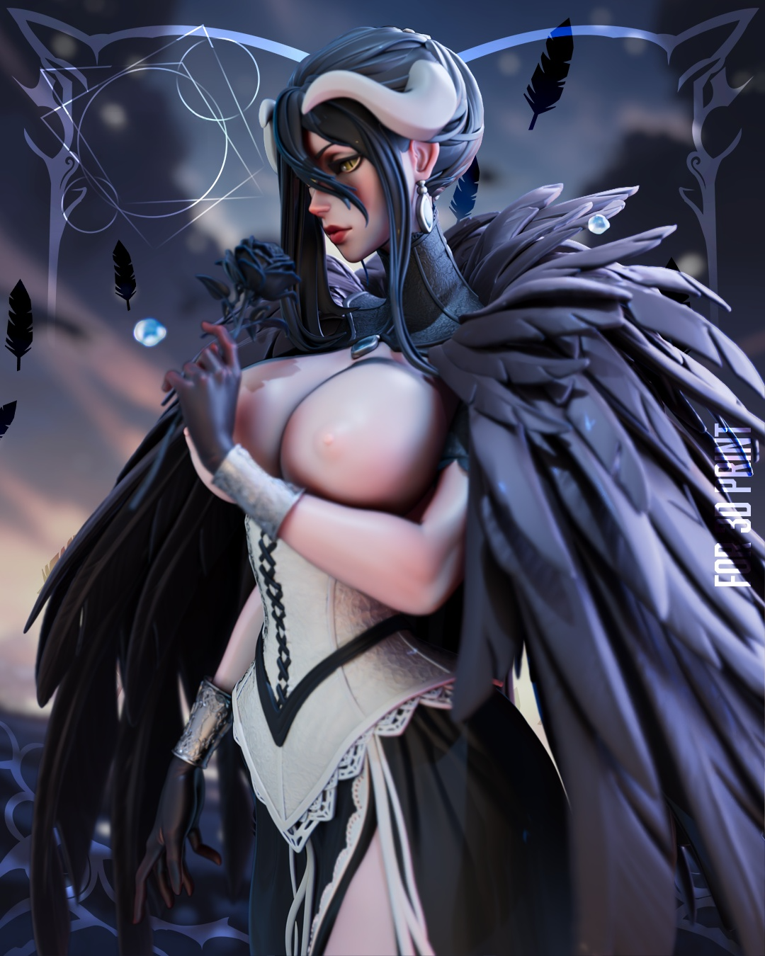 1720 Albedo Overlord NSFW - STL 3D Print Files