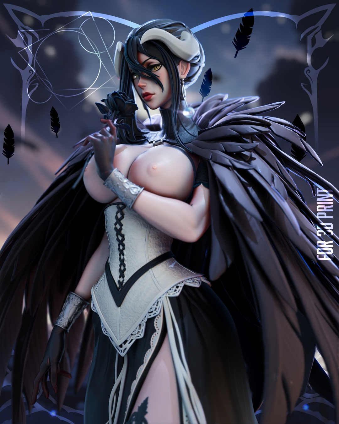 1720 Albedo Overlord NSFW - STL 3D Print Files