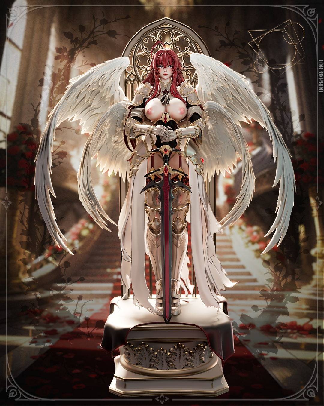 1761 Archangel Rias - High School DxD NSFW - STL 3D Print Files