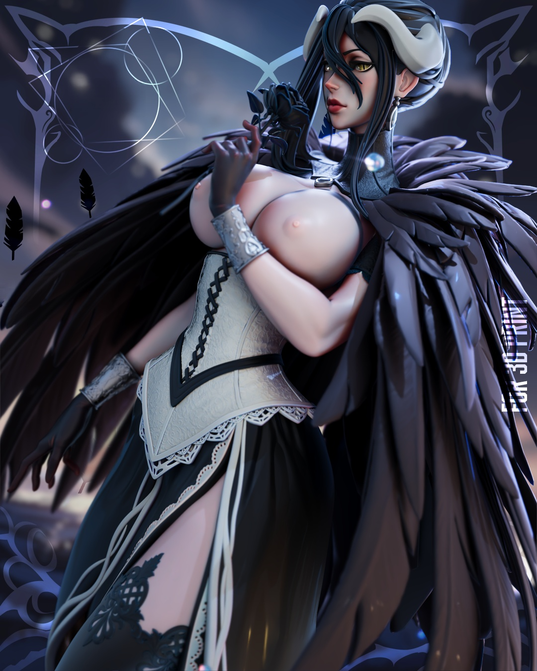 1720 Albedo Overlord NSFW - STL 3D Print Files