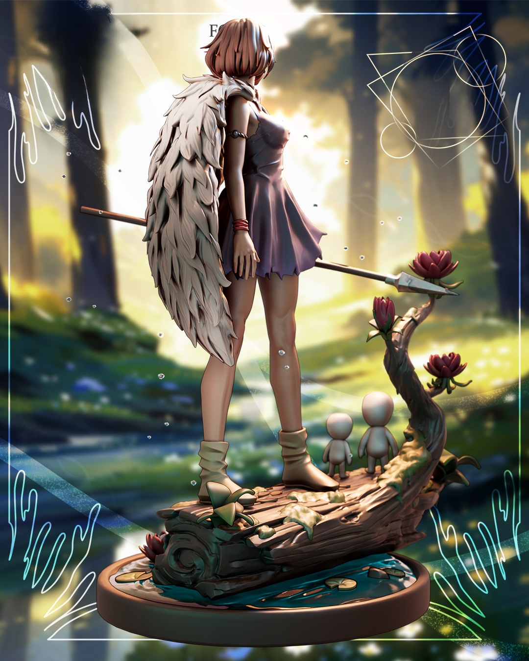 1797 San_Princess Mononoke - STL 3D Print Files