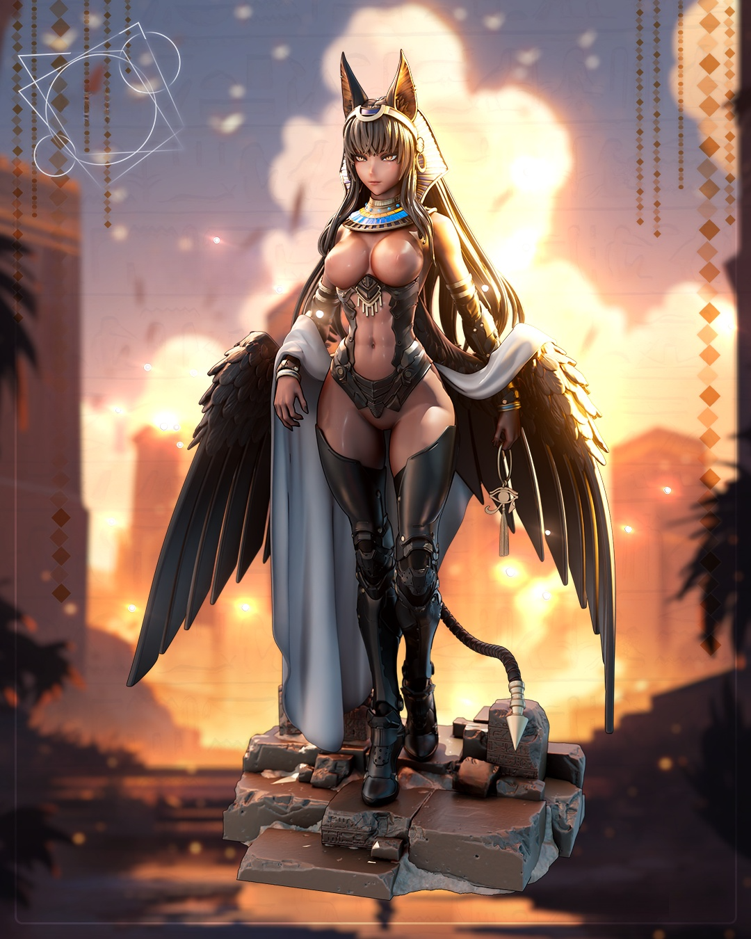 1756 Mecha_Pharaoh NSFW - STL 3D Print Files