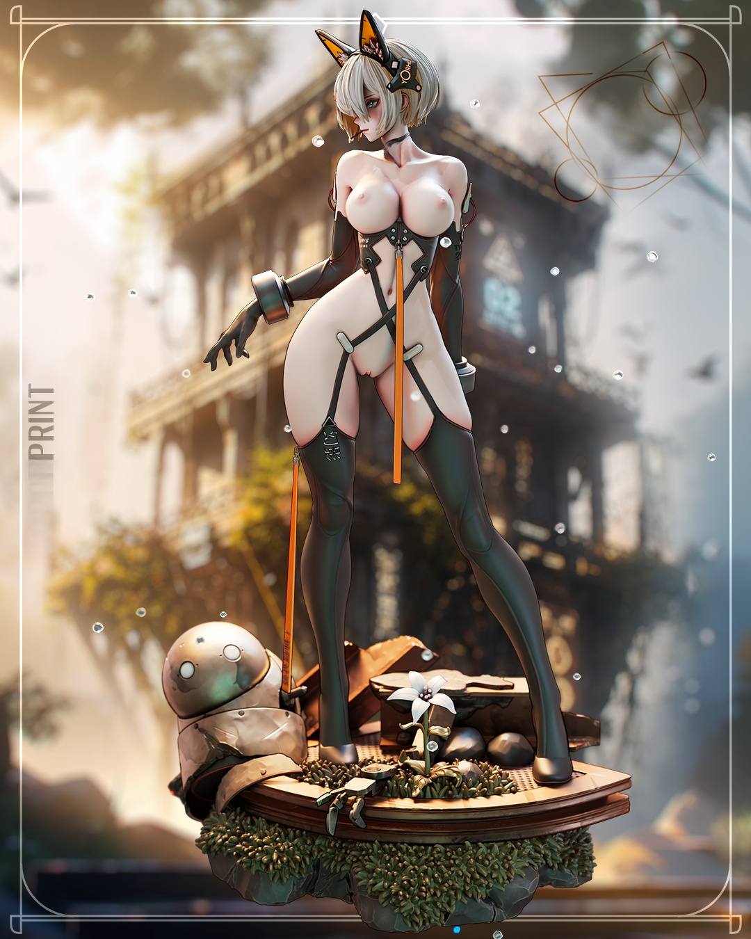 1757 Nier Mecha 2B NSFW - STL 3D Print Files