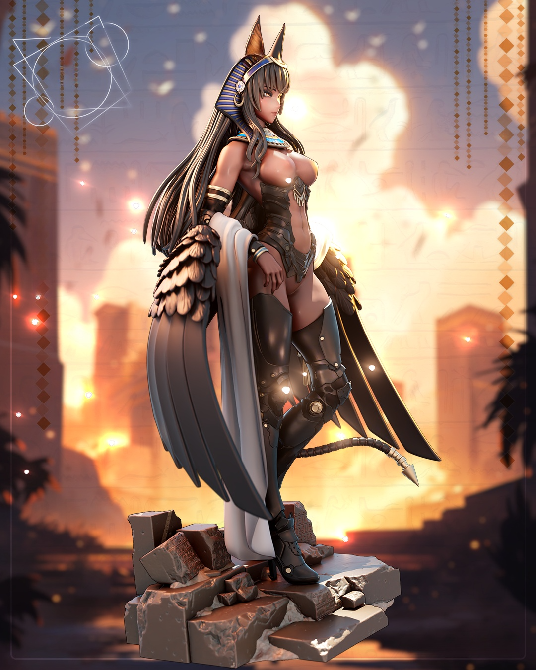 1756 Mecha_Pharaoh NSFW - STL 3D Print Files