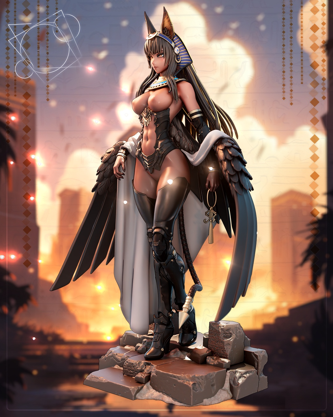 1756 Mecha_Pharaoh NSFW - STL 3D Print Files