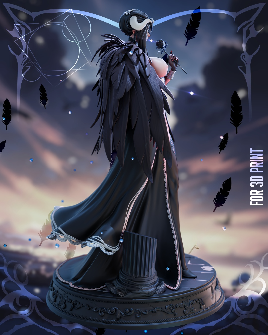 1720 Albedo Overlord NSFW - STL 3D Print Files