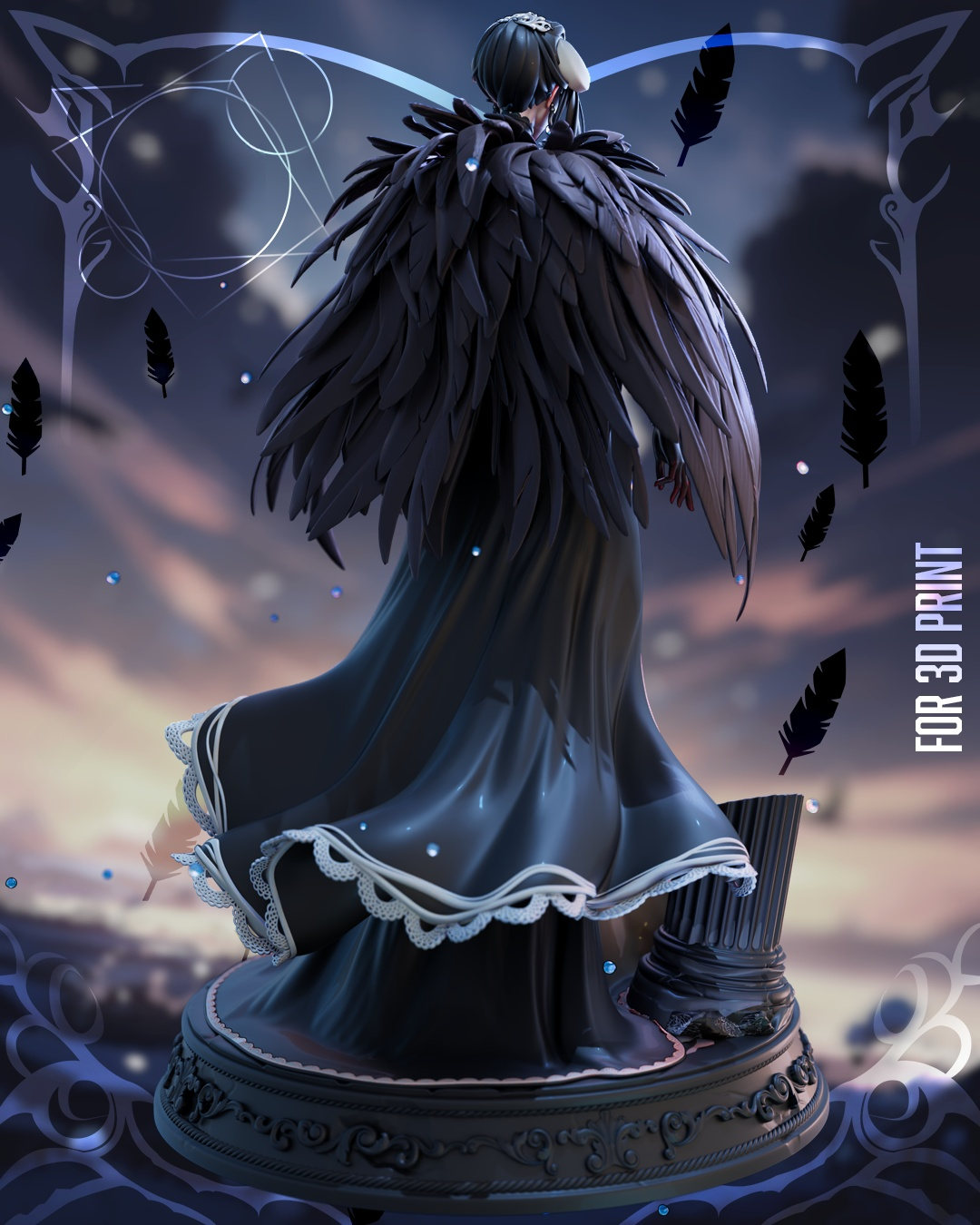 1720 Albedo Overlord NSFW - STL 3D Print Files