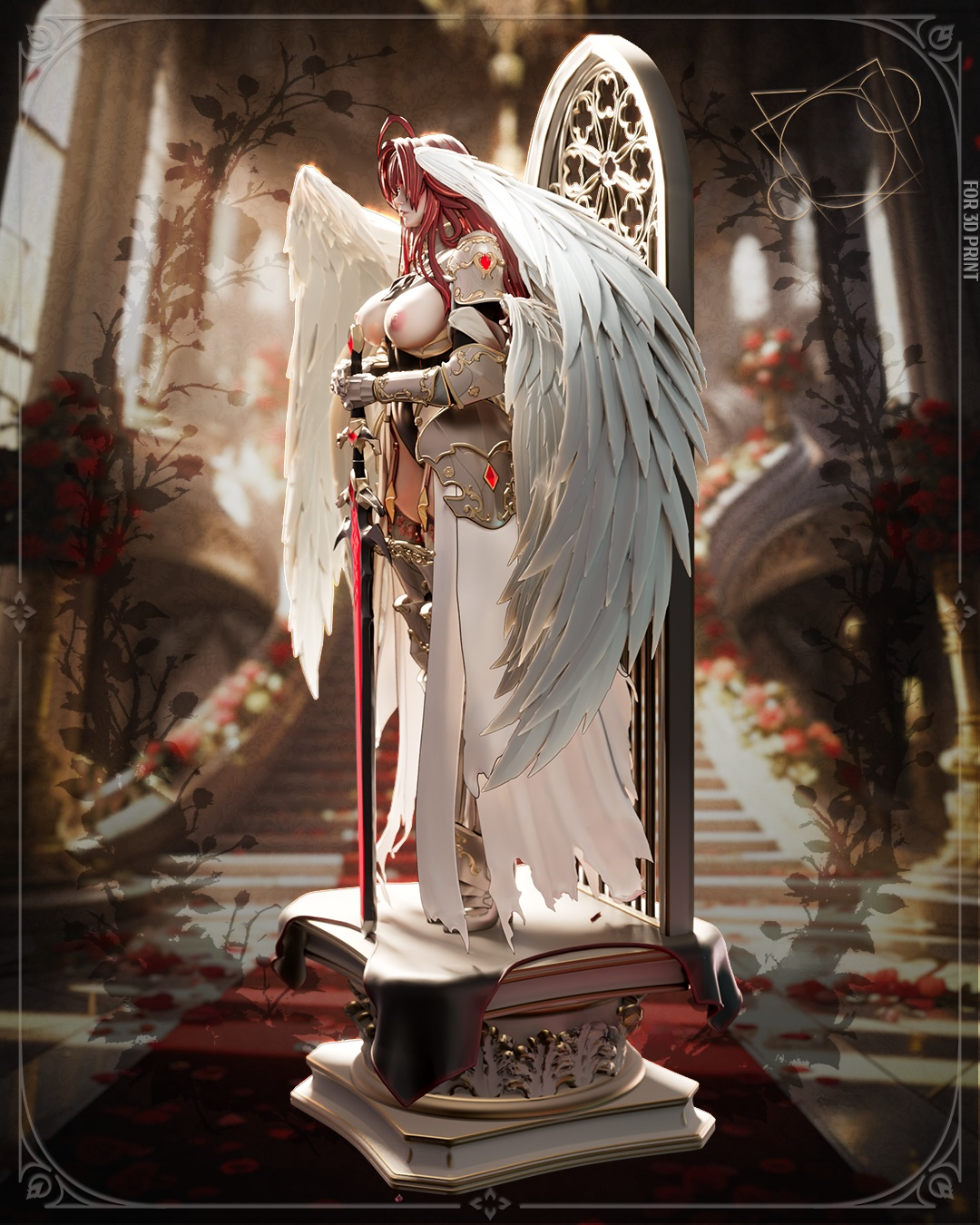 1761 Archangel Rias - High School DxD NSFW - STL 3D Print Files