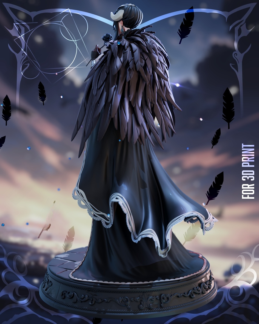 1720 Albedo Overlord NSFW - STL 3D Print Files