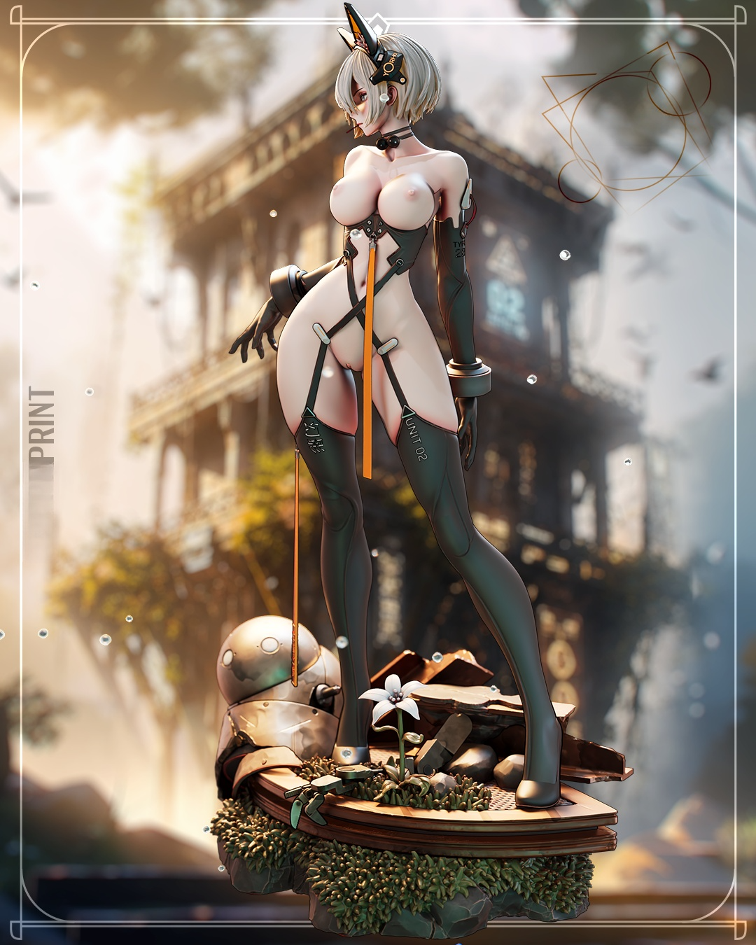 1757 Nier Mecha 2B NSFW - STL 3D Print Files