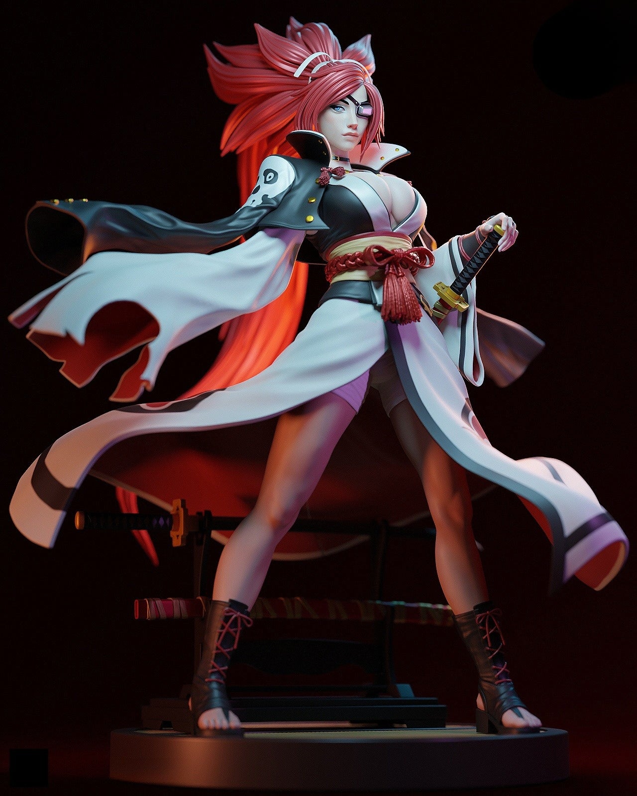 1099 Baiken_Guilty Gear NSFW - STL 3D Print Files