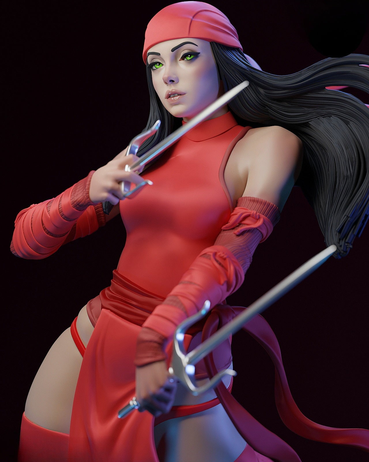 0867 Elektra Marvel - STL 3D Print Files