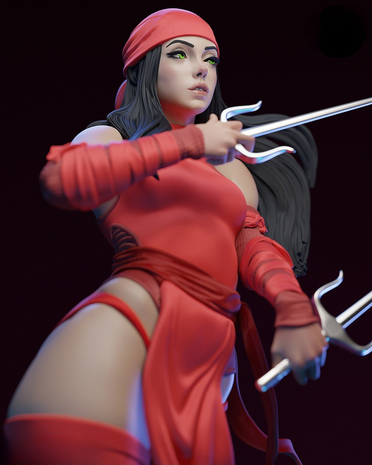 0867 Elektra Marvel - STL 3D Print Files