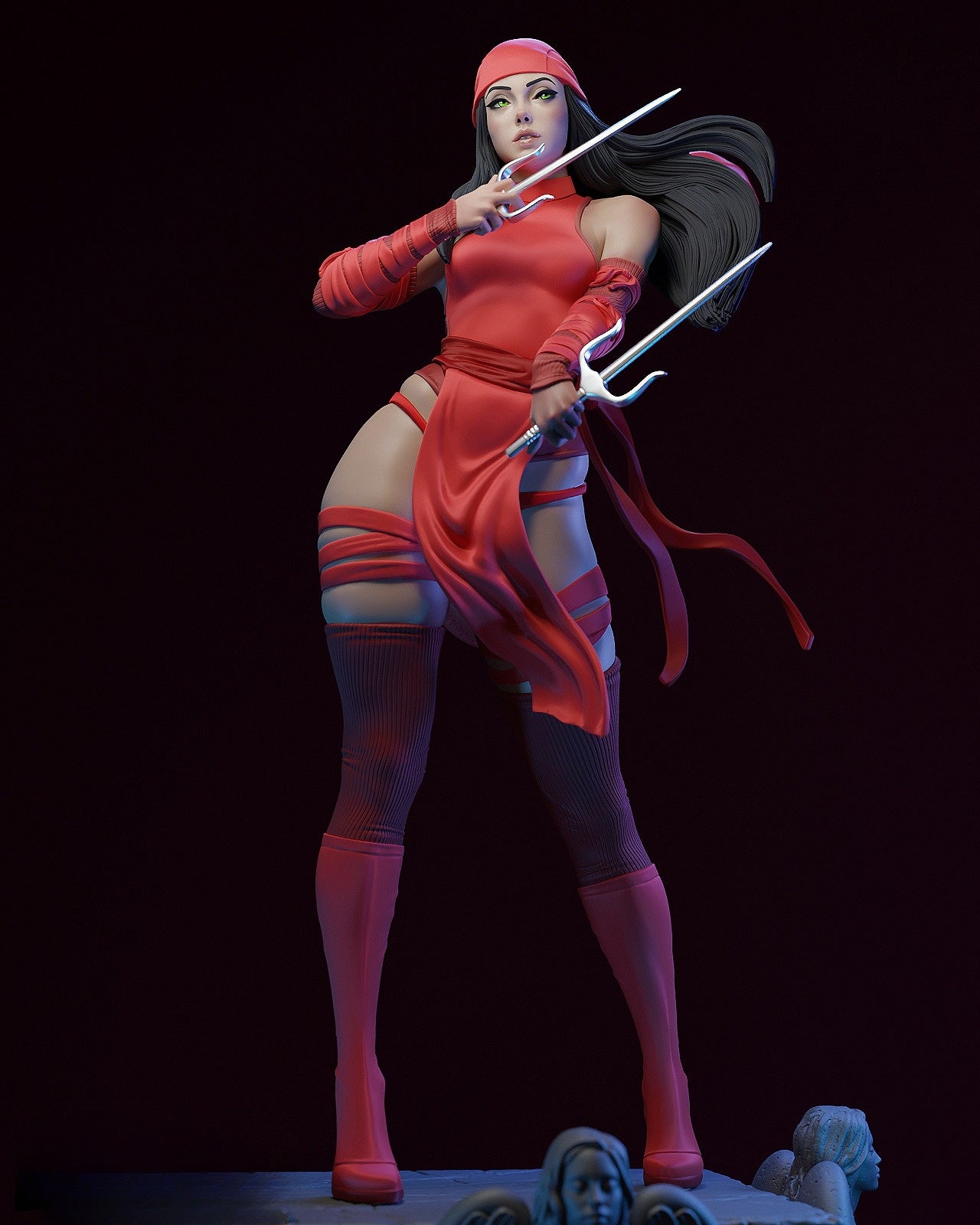 0867 Elektra Marvel - STL 3D Print Files