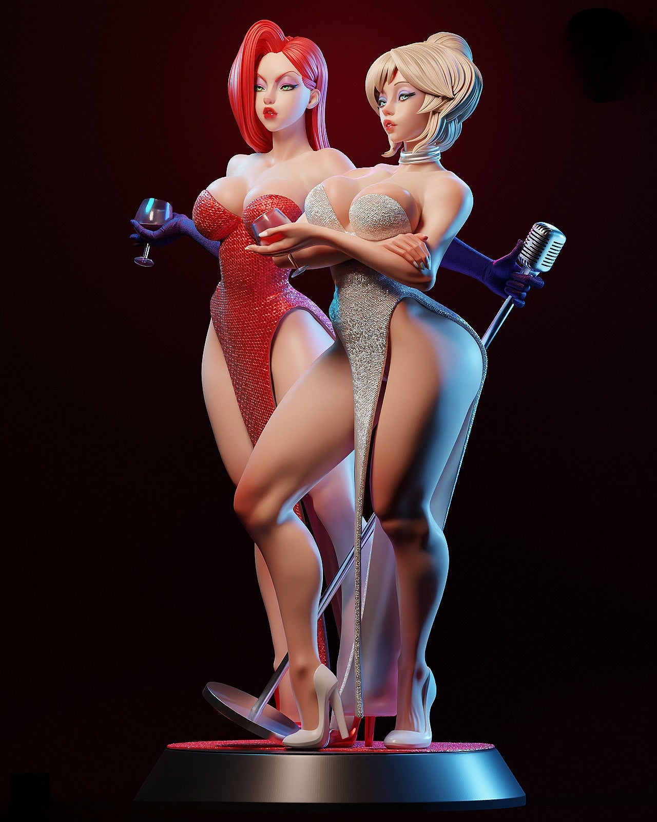 1206 Jessica Rabbit_Holly Would NSFW - STL 3D Print Files